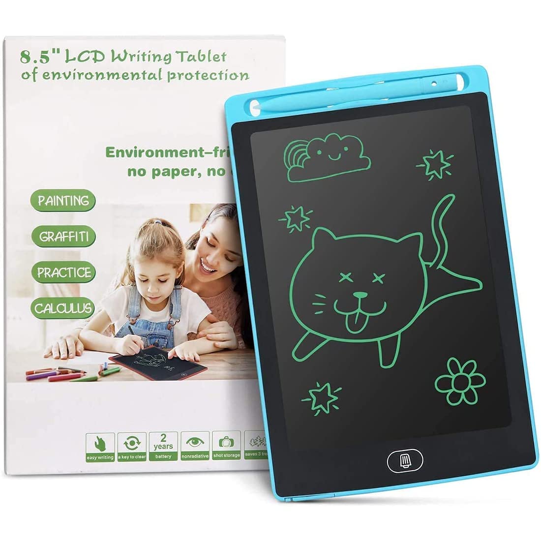 **Hardbound 8.5"  LCD Writing Tablet For Kids**