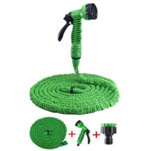 High-Pressure Expandable Garden Hose with Multi-Function Nozzle
