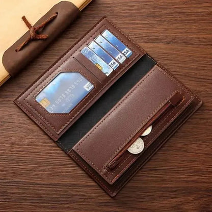 Premium Leather Wallet for Men - Stylish Croc Texture & Durable Design